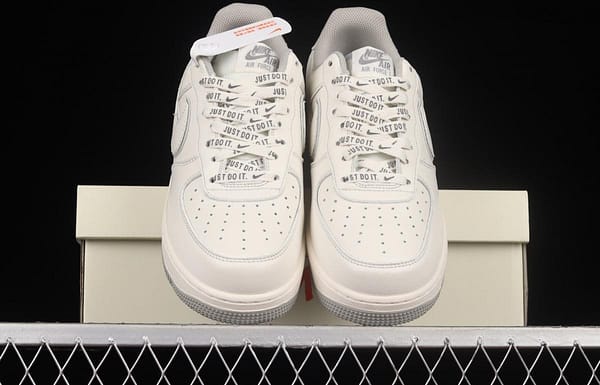 Stussy x NIKE Air Force 11607 Low Stussy co-named rice gray reflective low-top casual board shoes UN1815-802 - Image 13