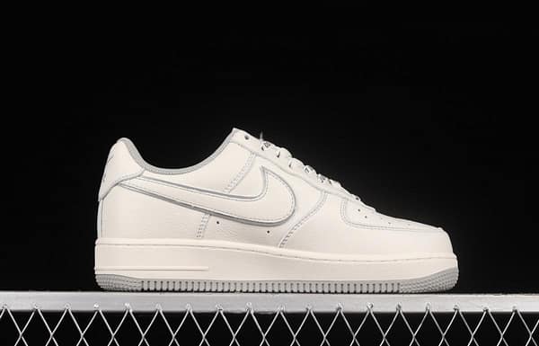 Stussy x NIKE Air Force 11607 Low Stussy co-named rice gray reflective low-top casual board shoes UN1815-802 - Image 16