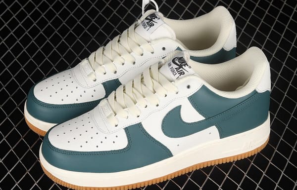 NIKE Air Force 1x07 Low rice white, dark green, low-top casual board shoes AQ2312-306 - Image 10
