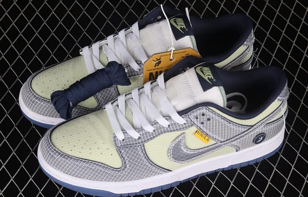 Unlon x NIKE SB DUNK Low co-branded dark blue and green SB buckled backboard fashion casual sneakers DJ9649-401 - Image 10