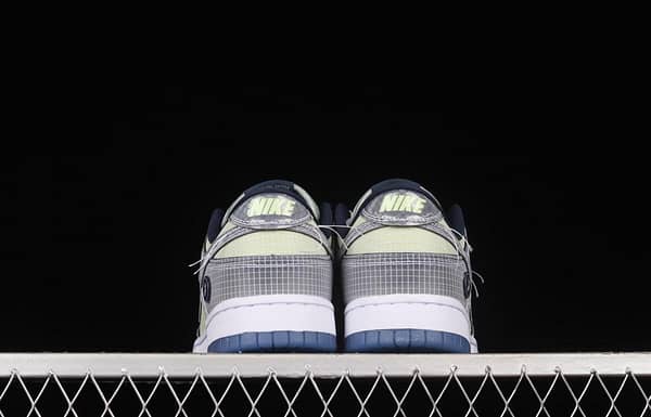 Unlon x NIKE SB DUNK Low co-branded dark blue and green SB buckled backboard fashion casual sneakers DJ9649-401 - Image 13