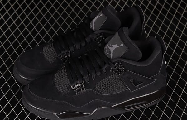 Air Jordan 4 Retro Black Cat black cat head frosted CU1110-010 - Image 10
