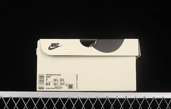Stussy x NIKE Air Force 1 Low Stussy co-signed black and white reflective star low-top casual board shoes ST2022-618 - Image 12