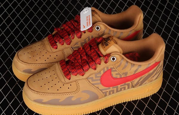 NIKE Air Force 1: 07 Low head suede wheat-colored tiger year limit low-top casual board shoes CJ9179-202 - Image 10