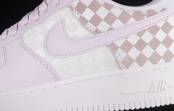 NIKE Air Force 1x 07 Low chessboard white and purple low-top casual board shoes CJ9700-500 - Image 7