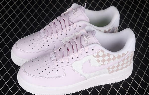 NIKE Air Force 1x 07 Low chessboard white and purple low-top casual board shoes CJ9700-500 - Image 10