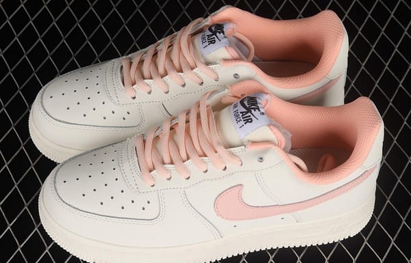 NIKE Air Force 1'07 Low White Pink Low Casual Sneakers CQ5059-106 - Image 9