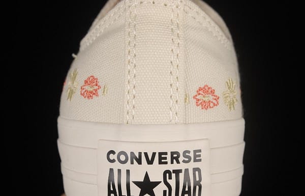 Converse All Star ox Embroidered Floral Low-Top Sneakers A01595C - Image 6