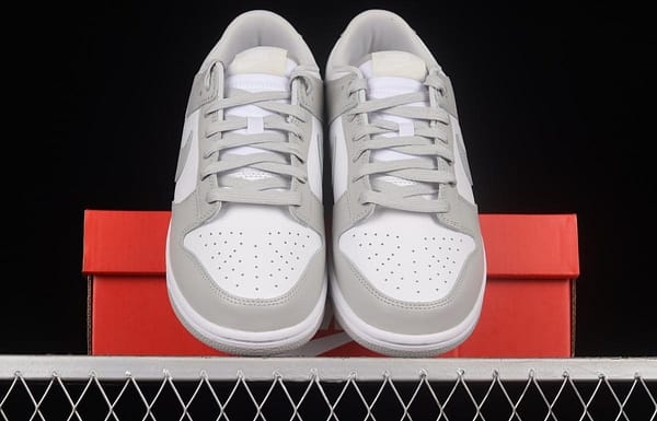 NIKE SB DUNK Low Grey Fog White Grey SB Buckle Breakbackboard Fashion Casual Sneakers DD1391-103 - Image 12