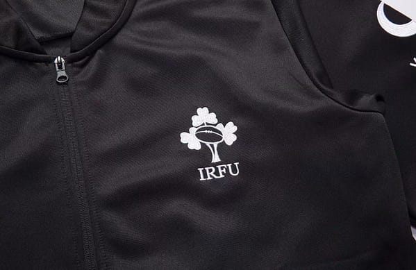 Ireland 2020-21 Men's Rugby Track Jacket Black - Image 8
