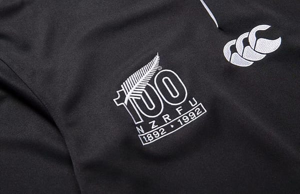 All Blacks 1992 Men's 100 Years Rugby Jersey - Image 4