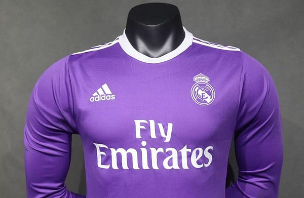 Player Version Retro 16/17 Real Madrid Away Long Sleeve Jersey - Image 4