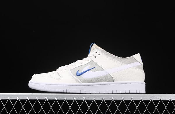NIKE SB Zoom DUNK Low Pro QS joint name rice white double hook low-top skateboard shoes AL9613-161