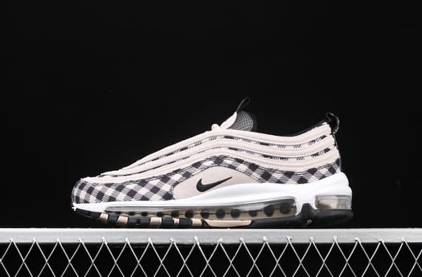 NIKE Air Max 97 Premium checkerboard retro bullet trend air cushion casual running shoes 312834-201