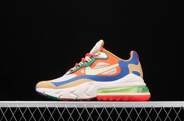 NIKE Air Max 270React new high-frequency mesh function half-palm air cushion cushioning running cloth shoes CQ4805-071