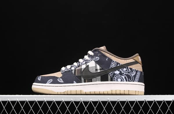 Travis Scott × SB DUNK joint name board shoes cashew fruit CT5053-001