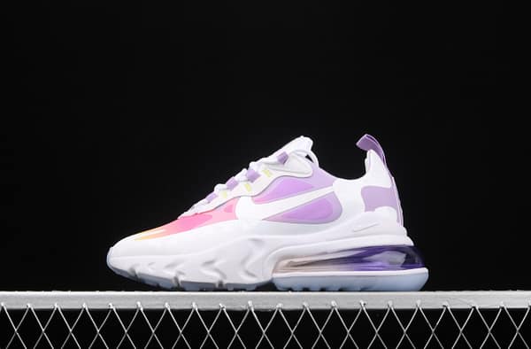 NIKE Air Max 270React new high-frequency mesh function half-palm air cushion cushioning running cloth shoes CU2995-911
