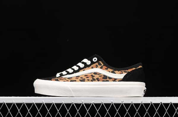 Vans Style 36 Decon Sf Vance leopard print spliced fur retro low upper shoes VN0A3MVL4Y5