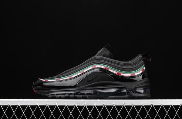 NIKE Air Max 97 Undefeated co-signed black and green bullets 986-001