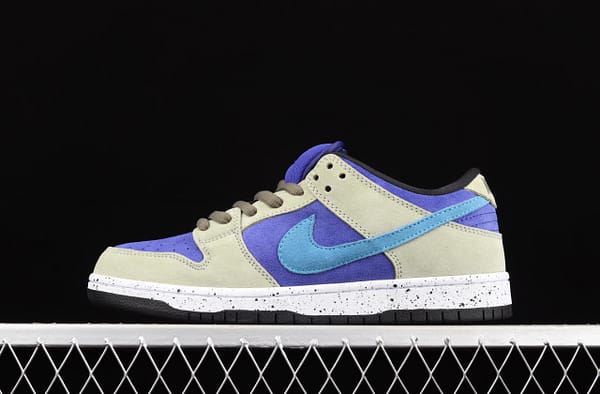 NIKE SB DUNK Low Prm khaki blue SB rebound fashion casual board shoes BQ6817-301