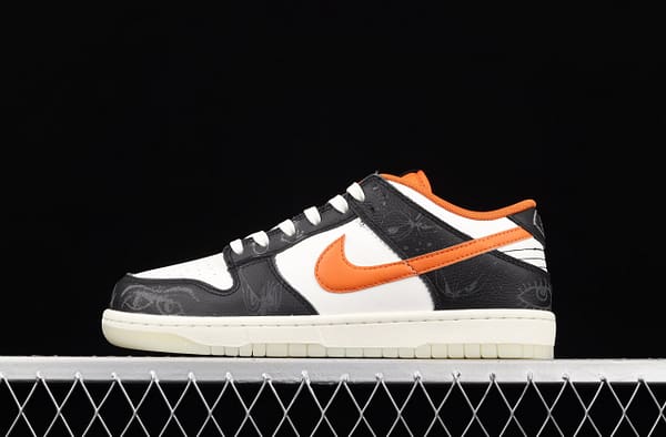 NIKE SB DUNK Low Halloween black, white and orange luminous Halloween SB rebound fashion casual board shoes DD3357-100