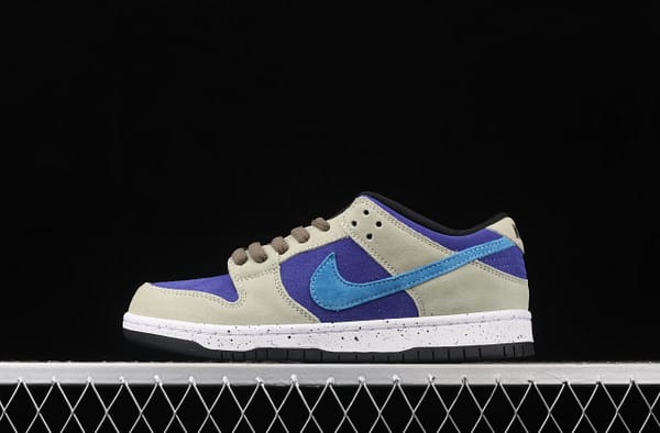 NIKE SB DUNK Low Prm khaki blue SB rebound fashion casual board shoes BQ6817-301