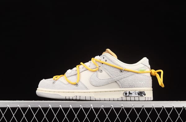 OFF-White x NIKE DUNK Low OW suede SB buckle rebound fashion casual board shoes DJ0950-109