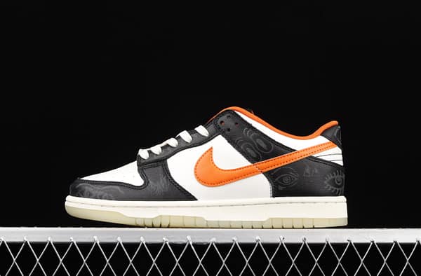NIKE SB DUNK Low Halloween black, white and orange luminous Halloween SB rebound fashion casual board shoes DD3357-100