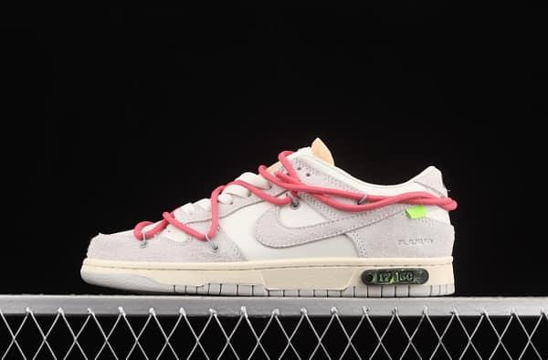 OFF-White x NIKE DUNK Low OW suede SB buckle rebound fashion casual board shoes DJ0950-117