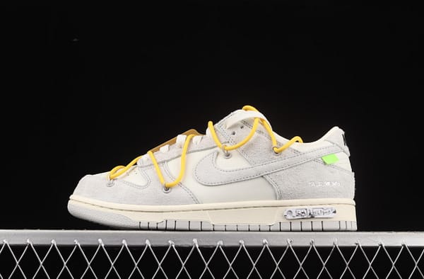 OFF-White x NIKE DUNK Low 12 of 50 OW suede SB buckle rebound fashion casual board shoes DJ0950-109