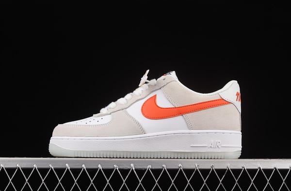 NIKE Air Force 1x 07 Low SE 50th anniversary low-top casual board shoes DA8302-101m white orange gold buckle