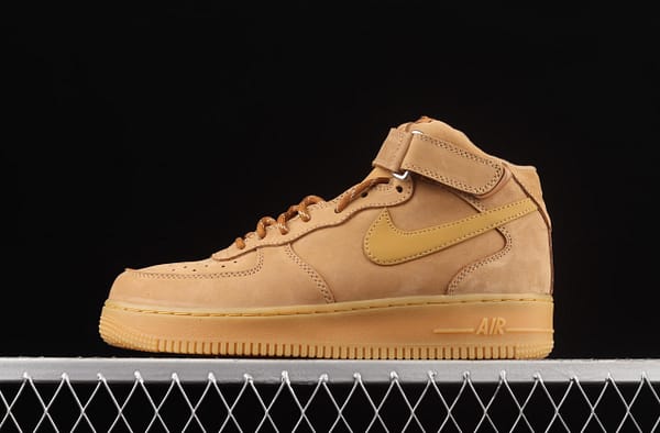 NIKE Air Force 11607 Mid wheat suede Zhongbang casual board shoes DJ9158-200