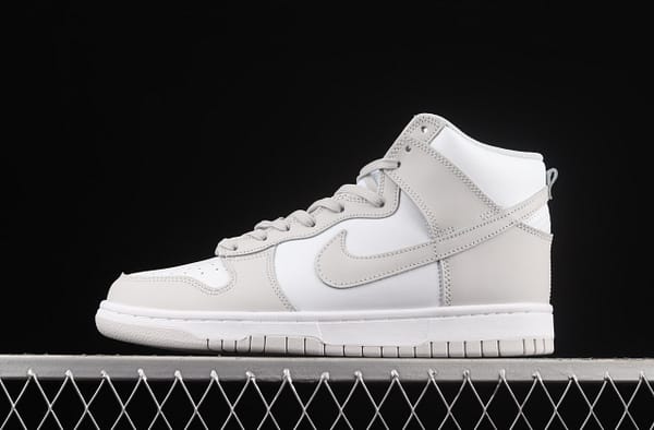 NIKE SB DUNK High white gray SB rebound high upper board shoes DD1399-100