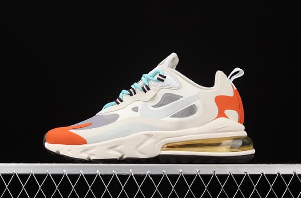 NIKE Air Max 270React high frequency mesh function half palm air cushion running shoes AT6174-200