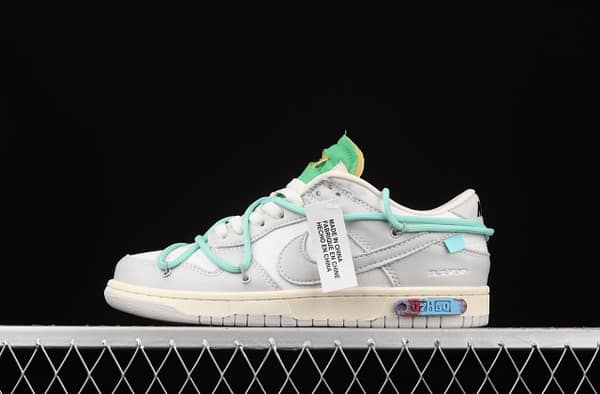OFF-White x NIKE DUNK Low 04 of 50 OW grey leisure sports skateboard shoes DM1602-108
