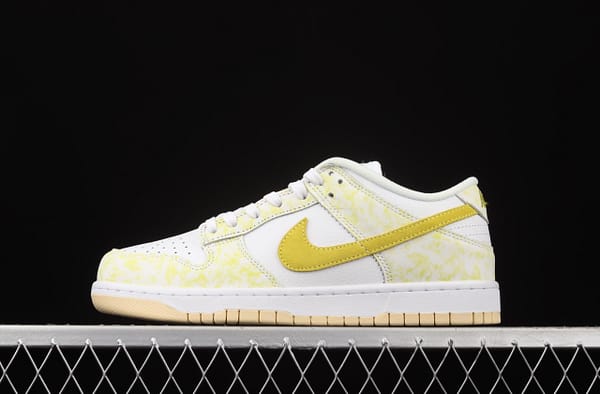NIKE SB DUNK Low Prm yellow and white color SB buckle rebound fashion leisure board shoes DM9467-700