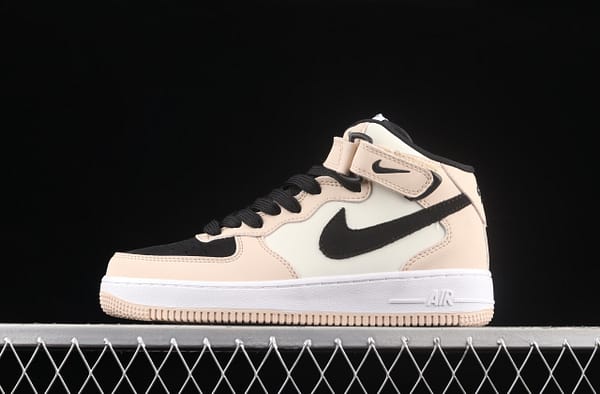 NIKE Air Force 11407Mid milk brown medium-top casual board shoes HD2523-156