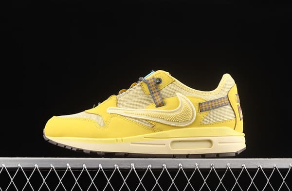 Travis Scoot x NIKE Air Max 1 co-branded wheat vintage casual running shoes DO9392-700