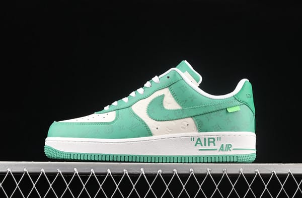 NIKE Air Force 1x07 Low LV printed leather low-top casual board shoes 341524-002