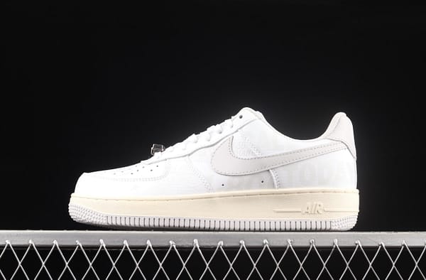 NIKE Air Force 11607 Premium Toll Free white gray low-top casual board shoes CJ1631-100