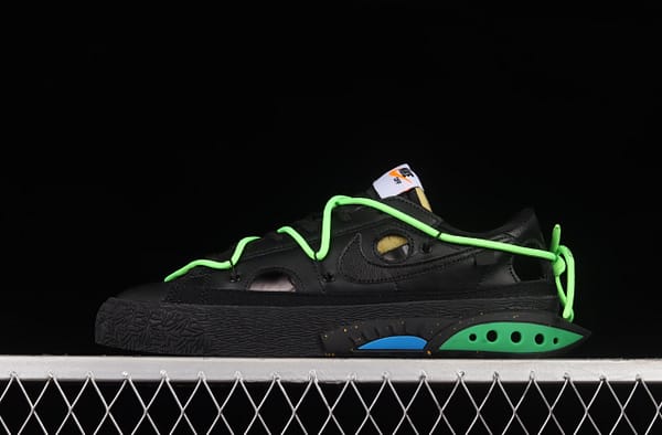 OFF-White x NIKE Blazer Low co-branded deconstruction style trailblazer low upper shoes DH7863-001