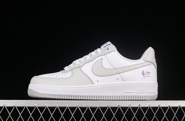 NIKE Air Force 1x07 Low gray-and-white color matching low-top casual board shoes AA6902-201