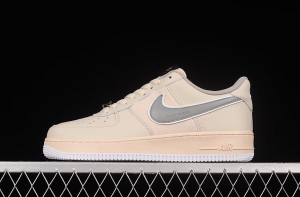 NIKE Air Force 1' 07 Low beige color 3M reflective low-top casual board shoes DJ7015-991