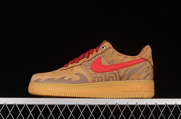 NIKE Air Force 1: 07 Low head suede wheat-colored tiger year limit low-top casual board shoes CJ9179-202
