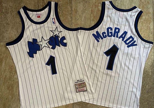 Men's Tracy McGrady White Retro Classic Team Jersey