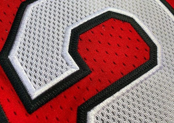 Men's Clyde Drexler Red Retro Classic Team Jersey - Image 2