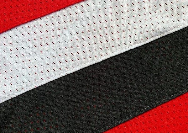 Men's Clyde Drexler Red Retro Classic Team Jersey - Image 5