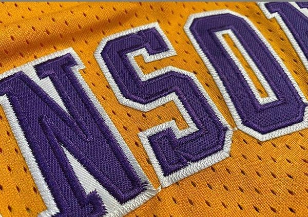 Men's Earvin Johnson Yellow Retro Classic Team Jersey - Image 3