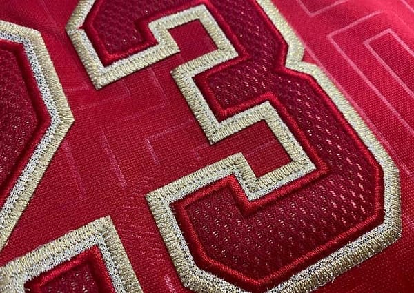 Men's Michael Jordan Red Retro Classic Team Jersey - Image 7