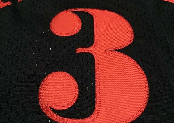 Men's Allen Iverson Black Retro Classic Team Jersey - Image 8
